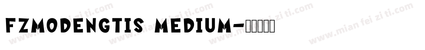 FZMoDengTiS Medium字体转换